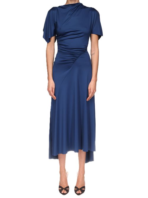 Victoria Beckhamcap-sleeve maxi dress Victoria Beckham | 1326JDR007350A9886 DARKOCEAN